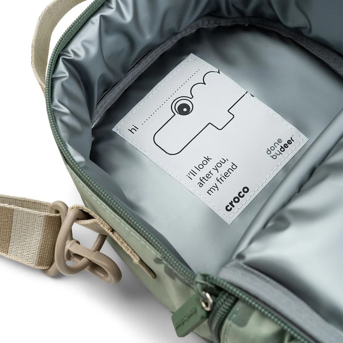 DoneByDeer Lunchera Térmica Croco Verde