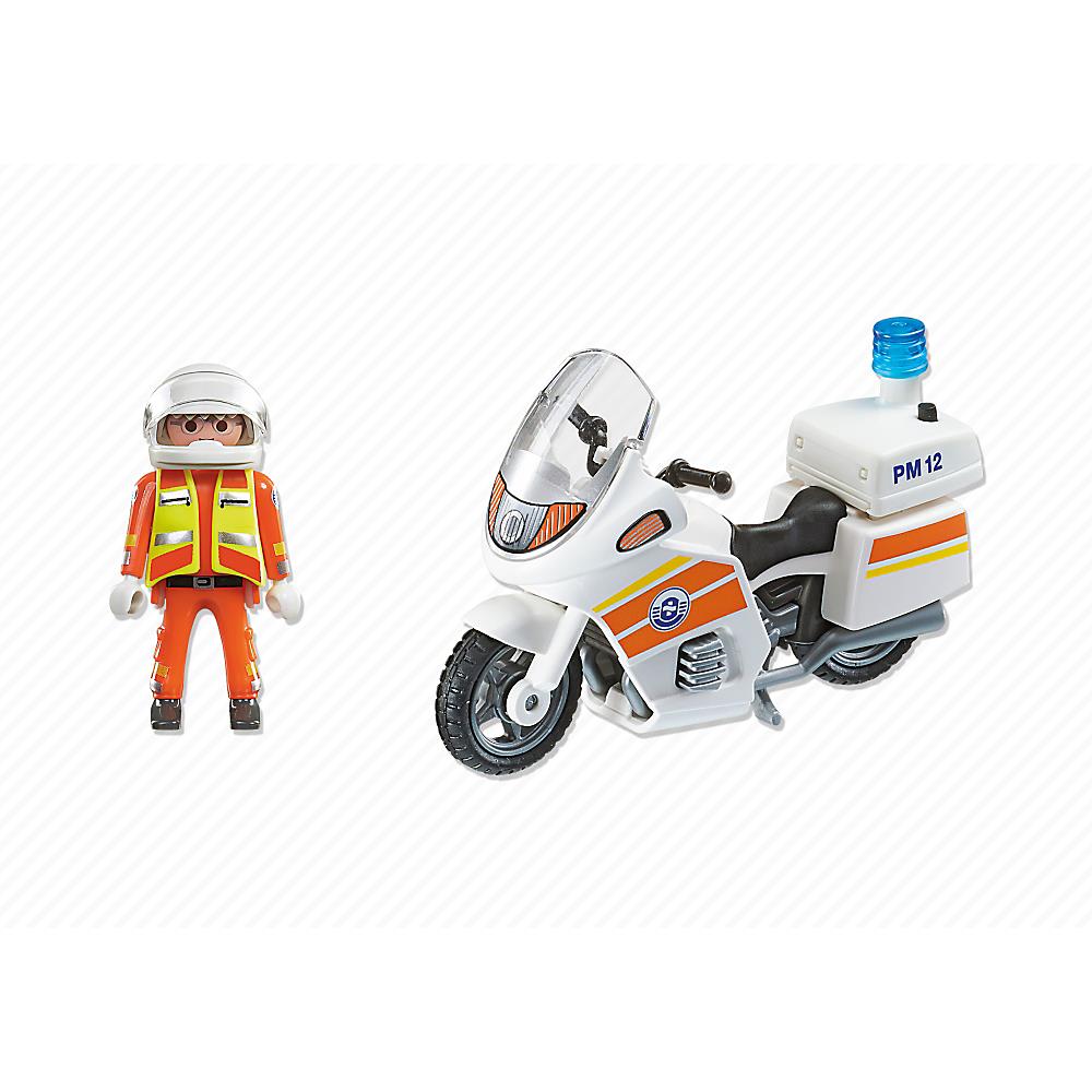 PLAYMOBIL Moto de Emergencia con Luz