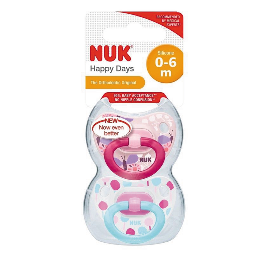 NUK Chupete Happy Days 0-6 m Pink