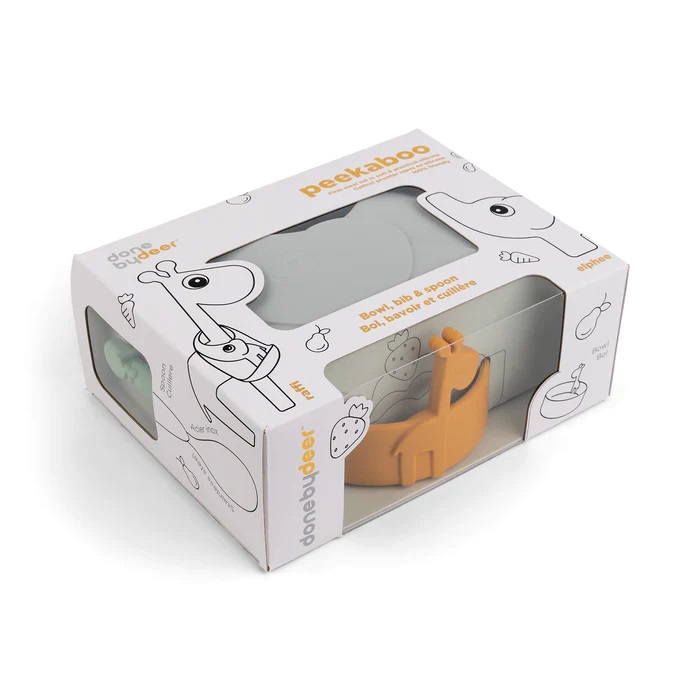 Done by Deer babero+ plato+ cubierto mix