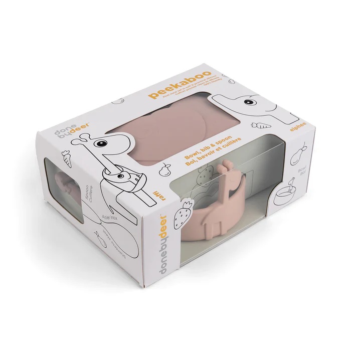 Done by Deer babero+ plato+ cubierto