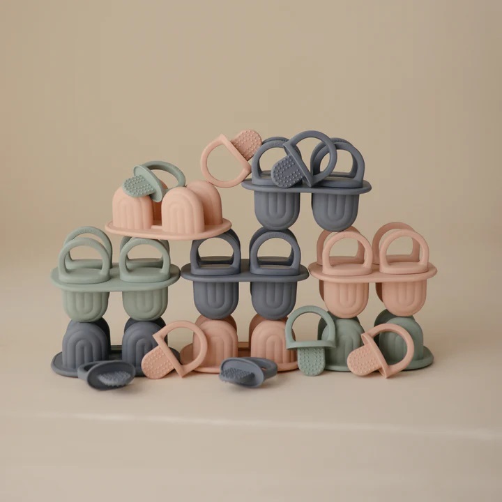 Mushie Molde Silicona Para Helados Azul