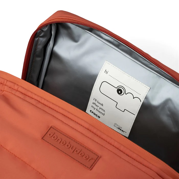 DoneByDeer Lunchera Térmica Croco Papaya