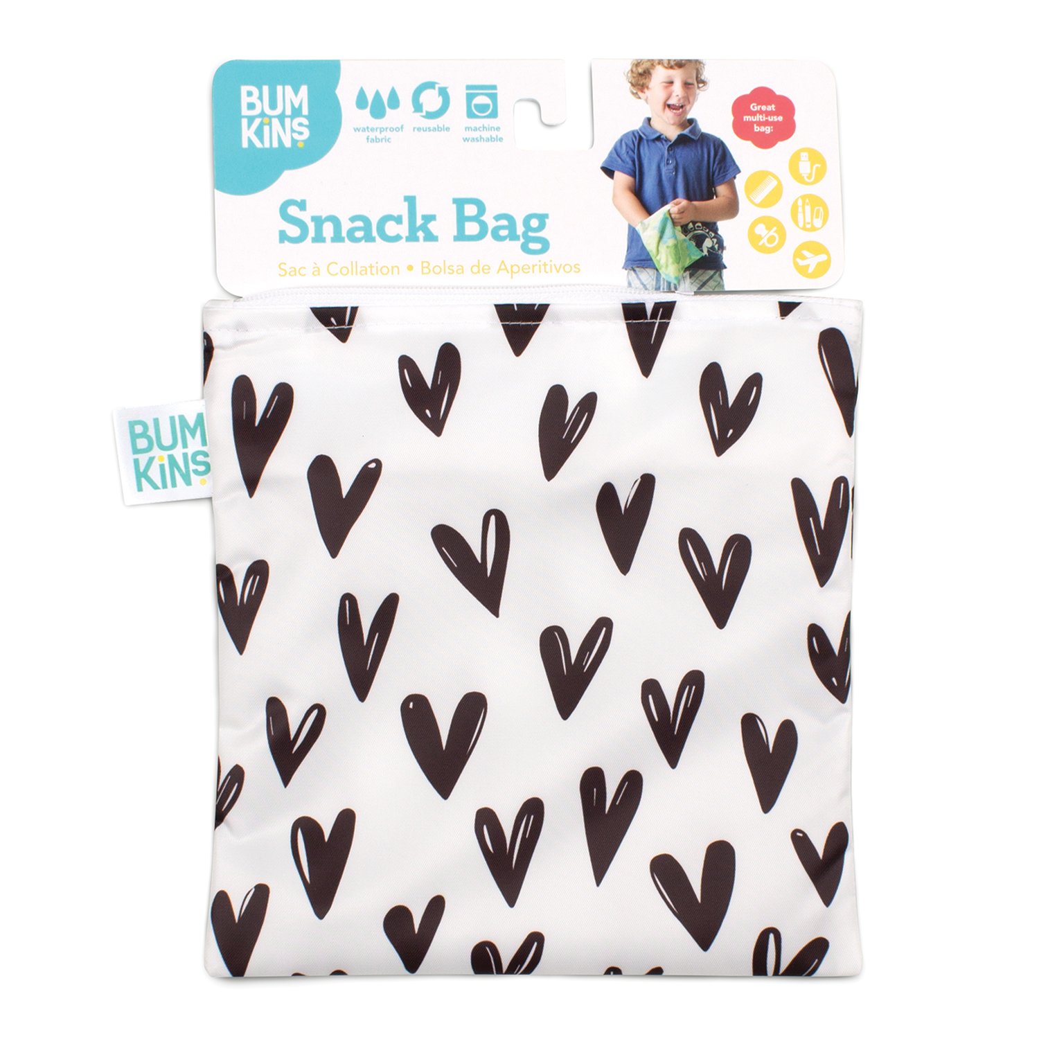 BUMKINS Bolsa Reusable Grande Corazones