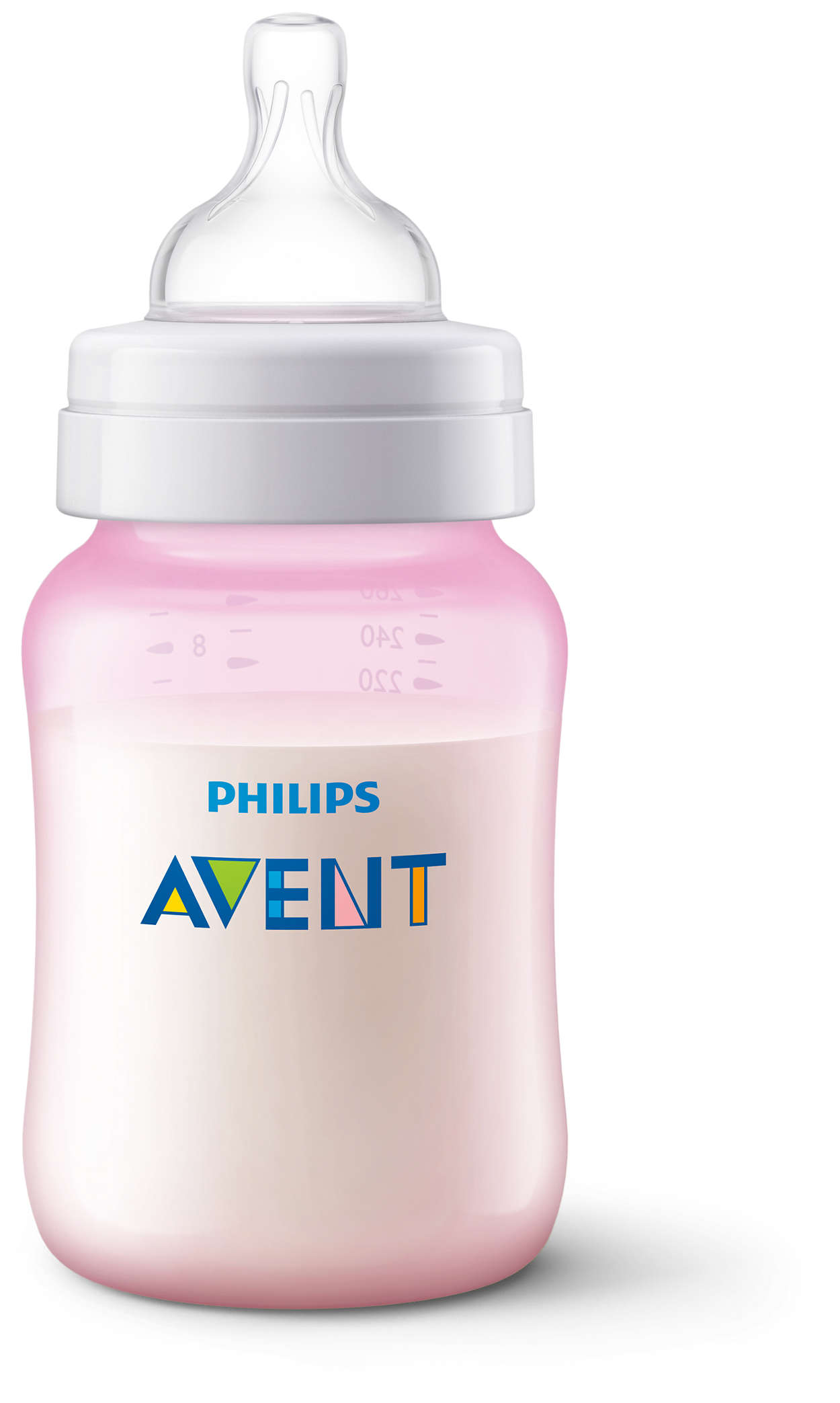 AVENT Biberón Classic 260ml Rosa