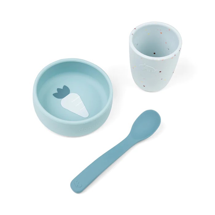 DoneByDeer Silicone first meal set Blue