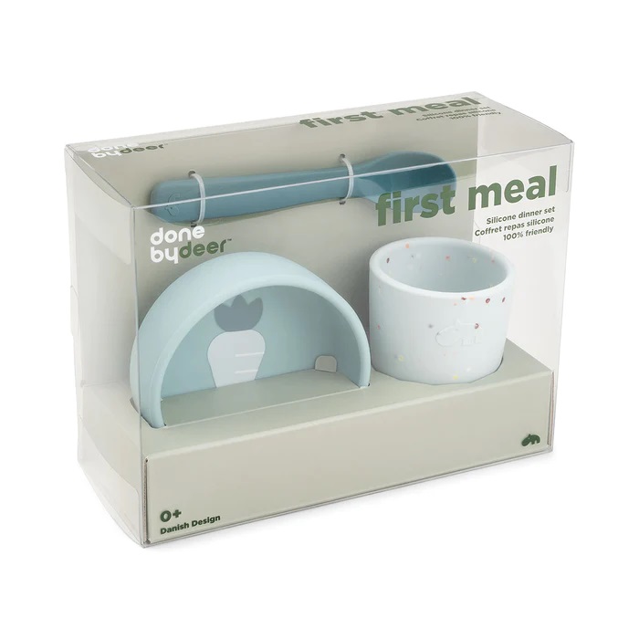 DoneByDeer Silicone first meal set Blue