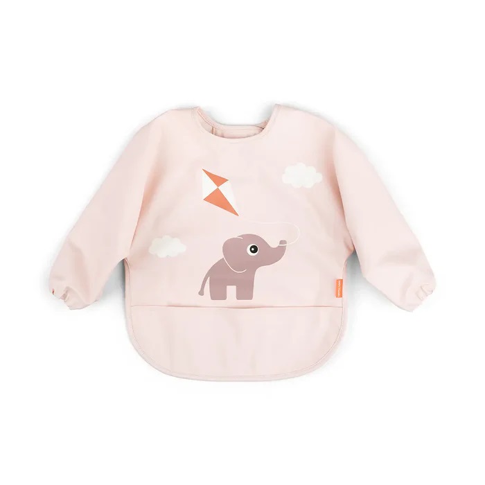 DoneByDeer Babero Mangas y Bolsillo Mini Rosa