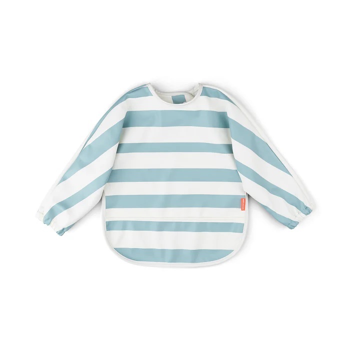 DoneByDeer Babero Mangas y Bolsillo Stripes Azul