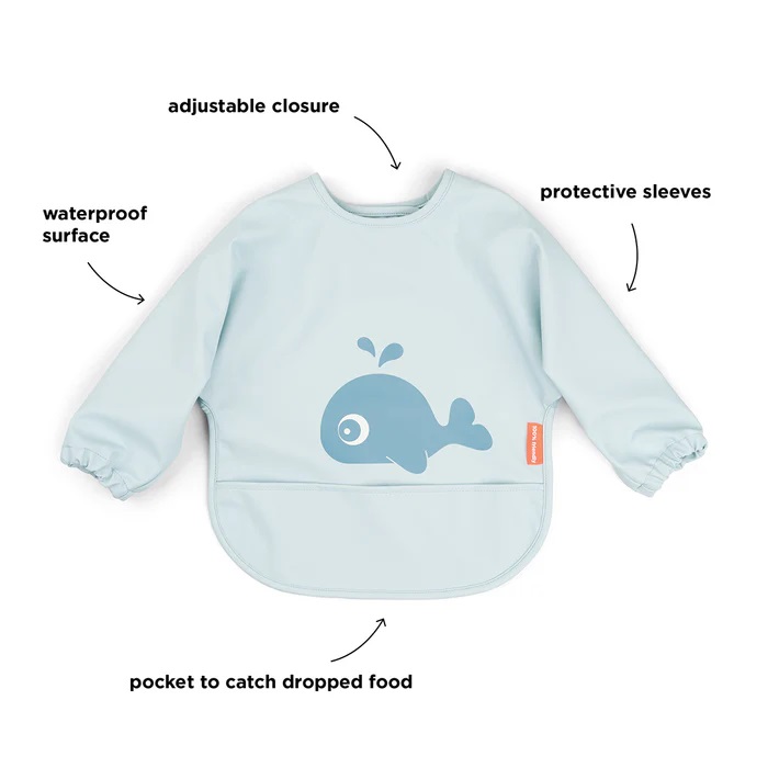 DoneByDeer Babero Mangas y Bolsillo Wally Azul