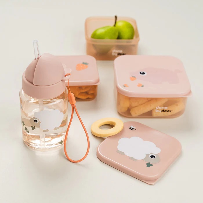 DoneByDeer Botella Sorbito Granja Rosa 280ml