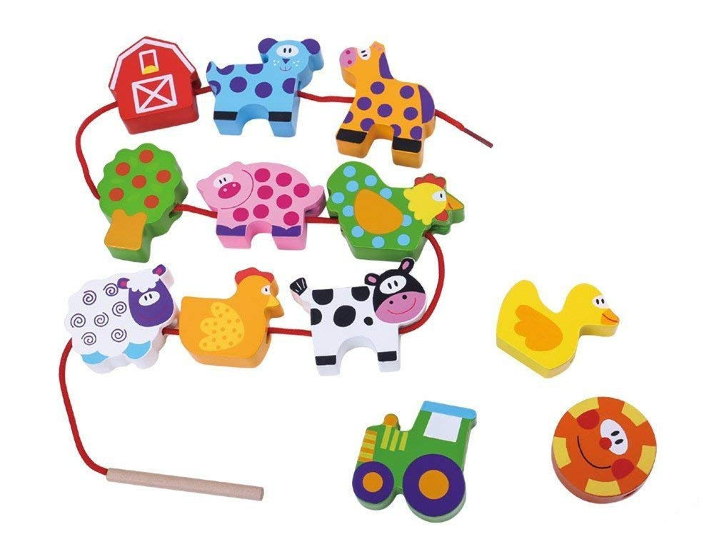 Tooky Toy Granja para Enhebrar