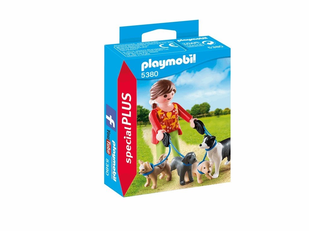 PlayMobil Mujer con Perros
