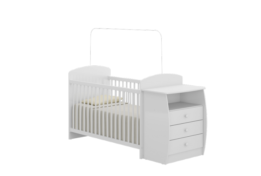 MULTIMOVEIS Cuna Cómoda 2en1
