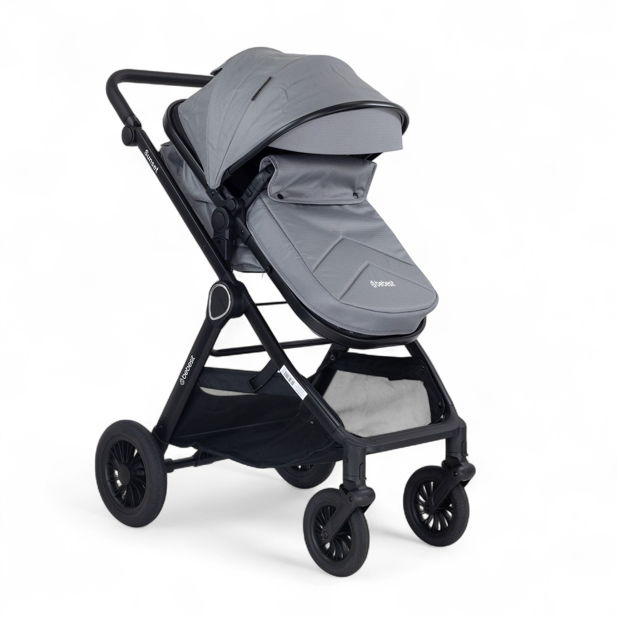 BEBESIT SUNSET TS con Baby Silla y Base gris  Isofix