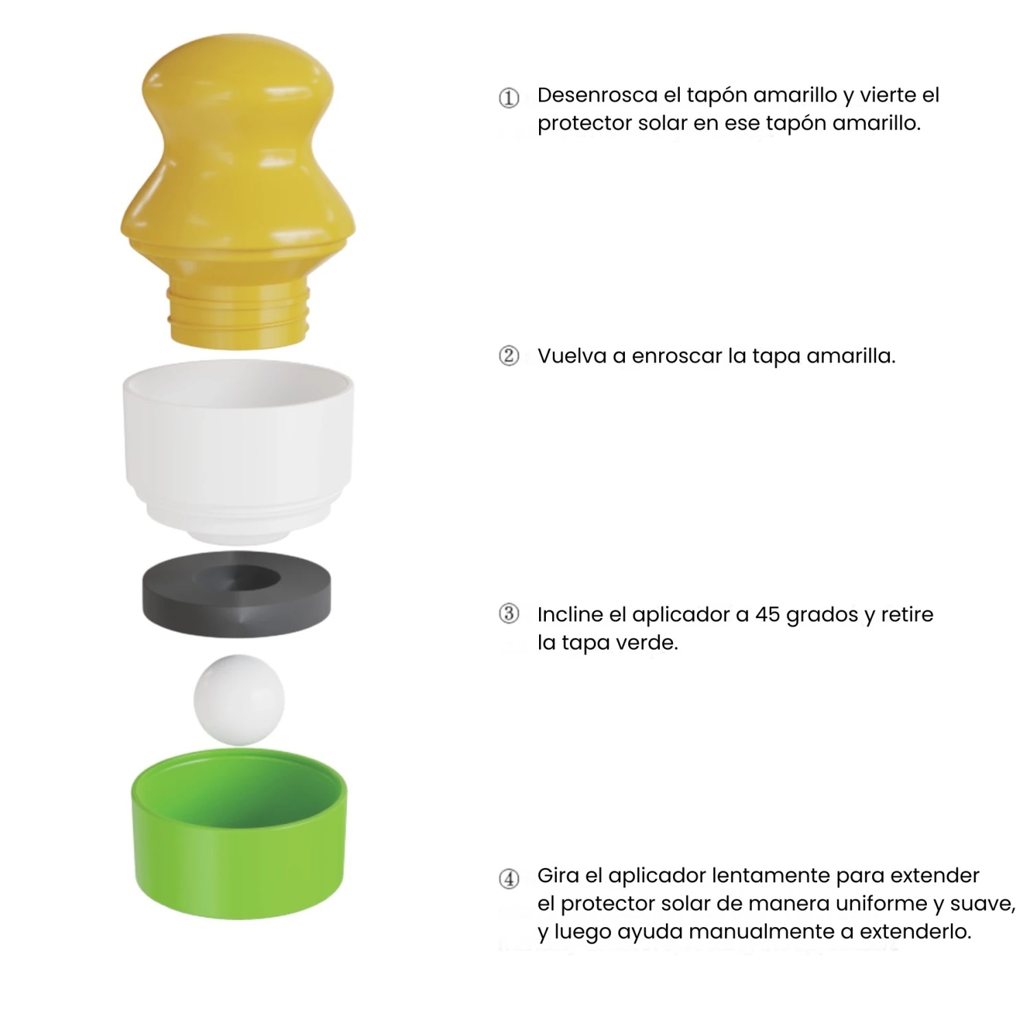 Bebesit Aplicador de Protector Solar Happy Sun