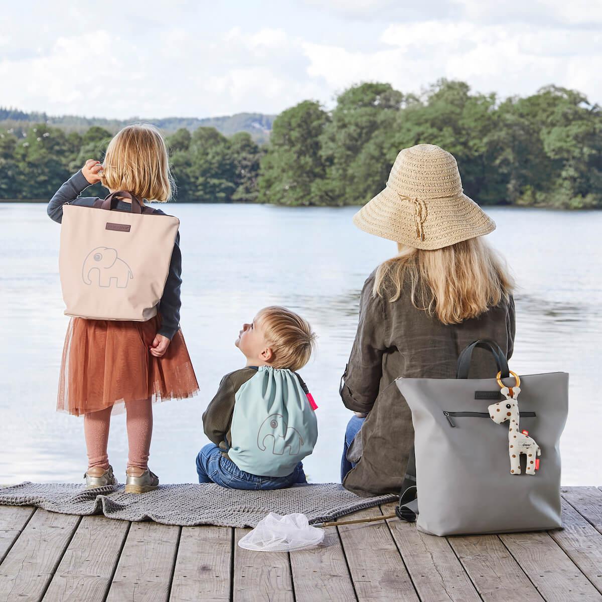DoneByDeer Bolso Maternal Gris