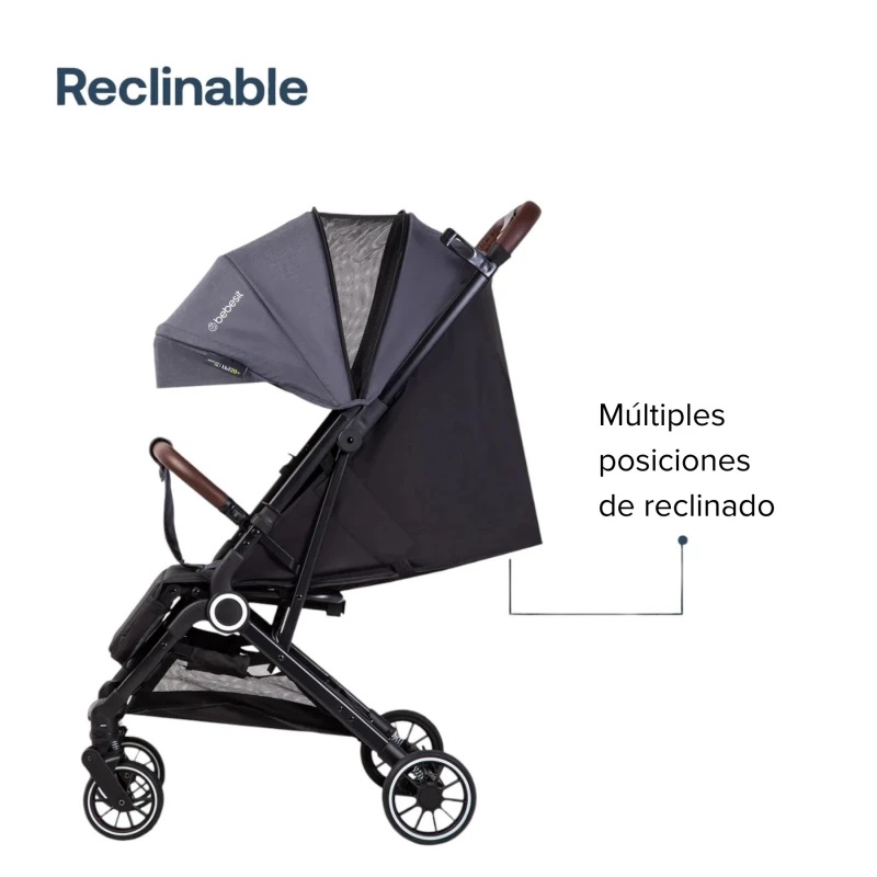 Bebesit Micro Coche Compacto de Viaje Gris