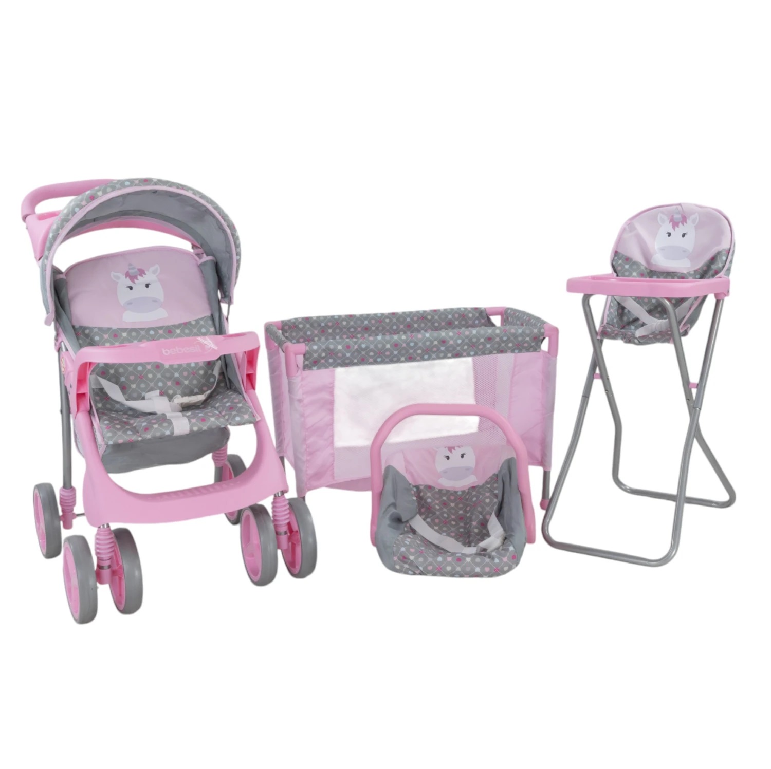 BEBESIT Set de Muñecas 4pzs Unicornio