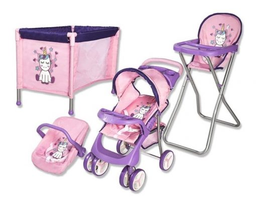 BEBESIT Set de Muñecas 4pzs Unicornio