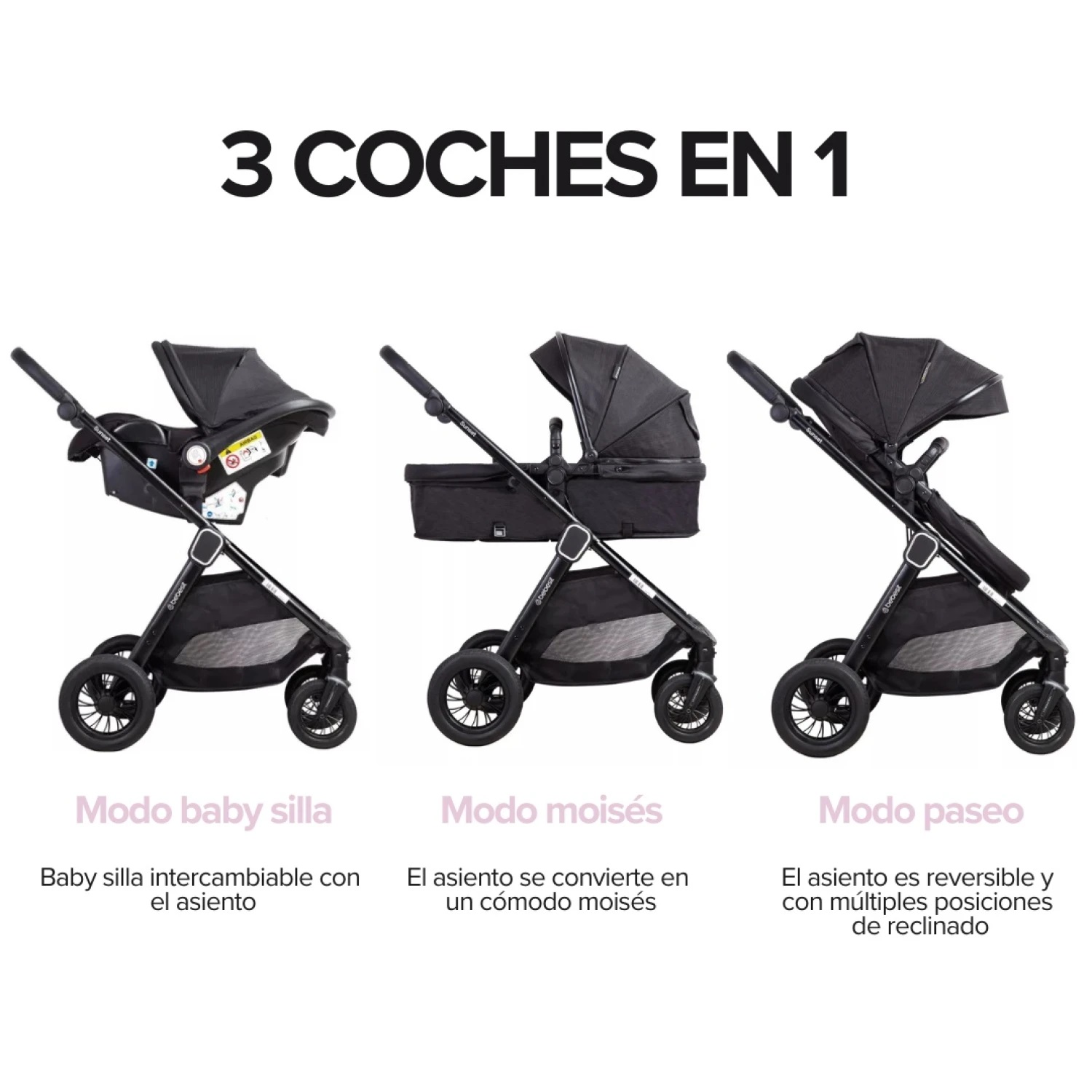 BEBESIT SUNSET TS con Baby Silla y Base Isofix