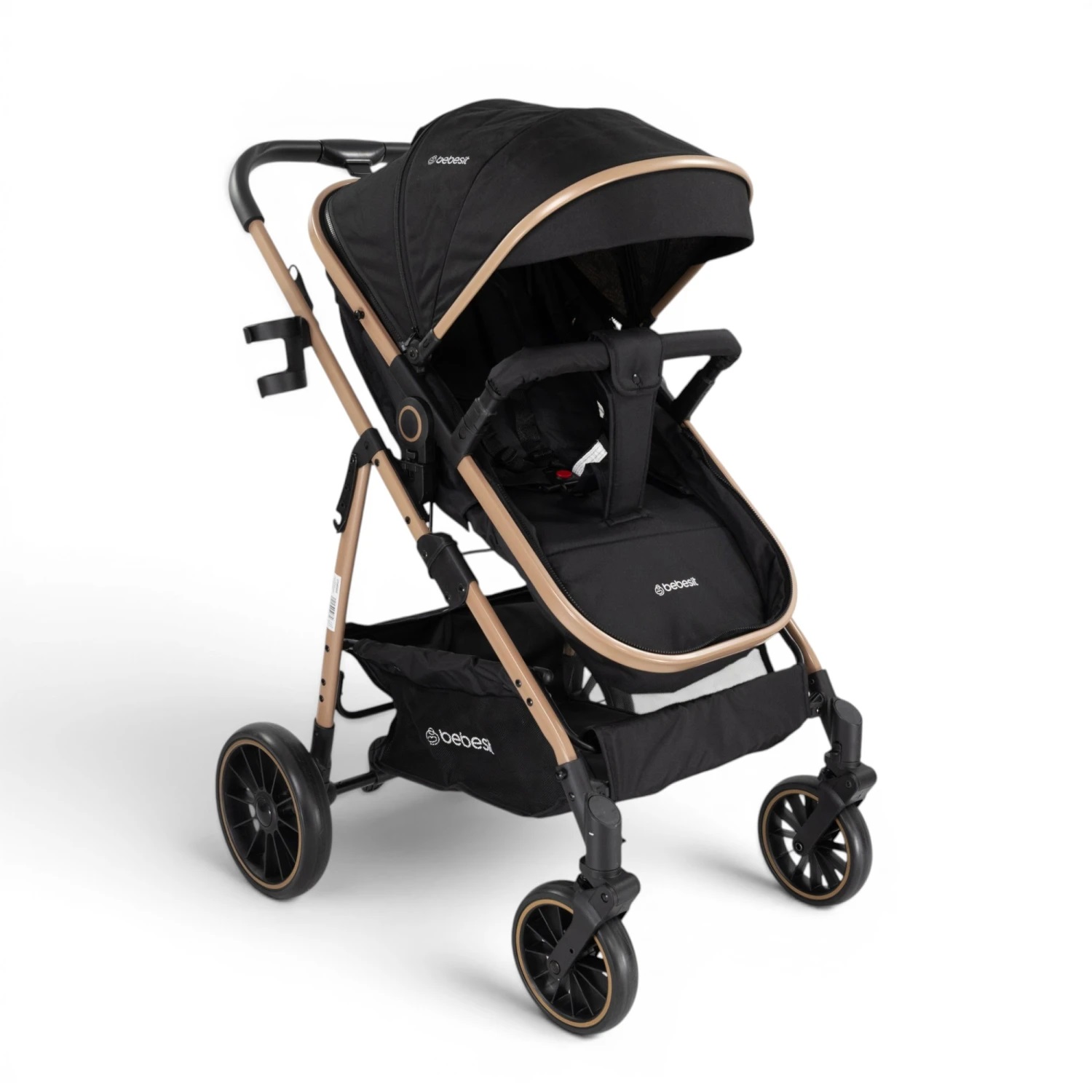 Coche Travel System Jumbo con Baby Silla Ruedas Todo Terreno