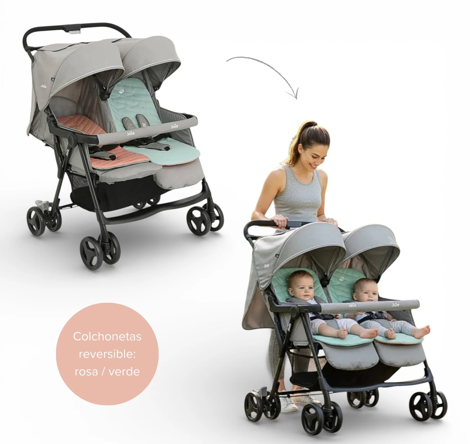 Joie Coche Doble Aire Twin Mellizos