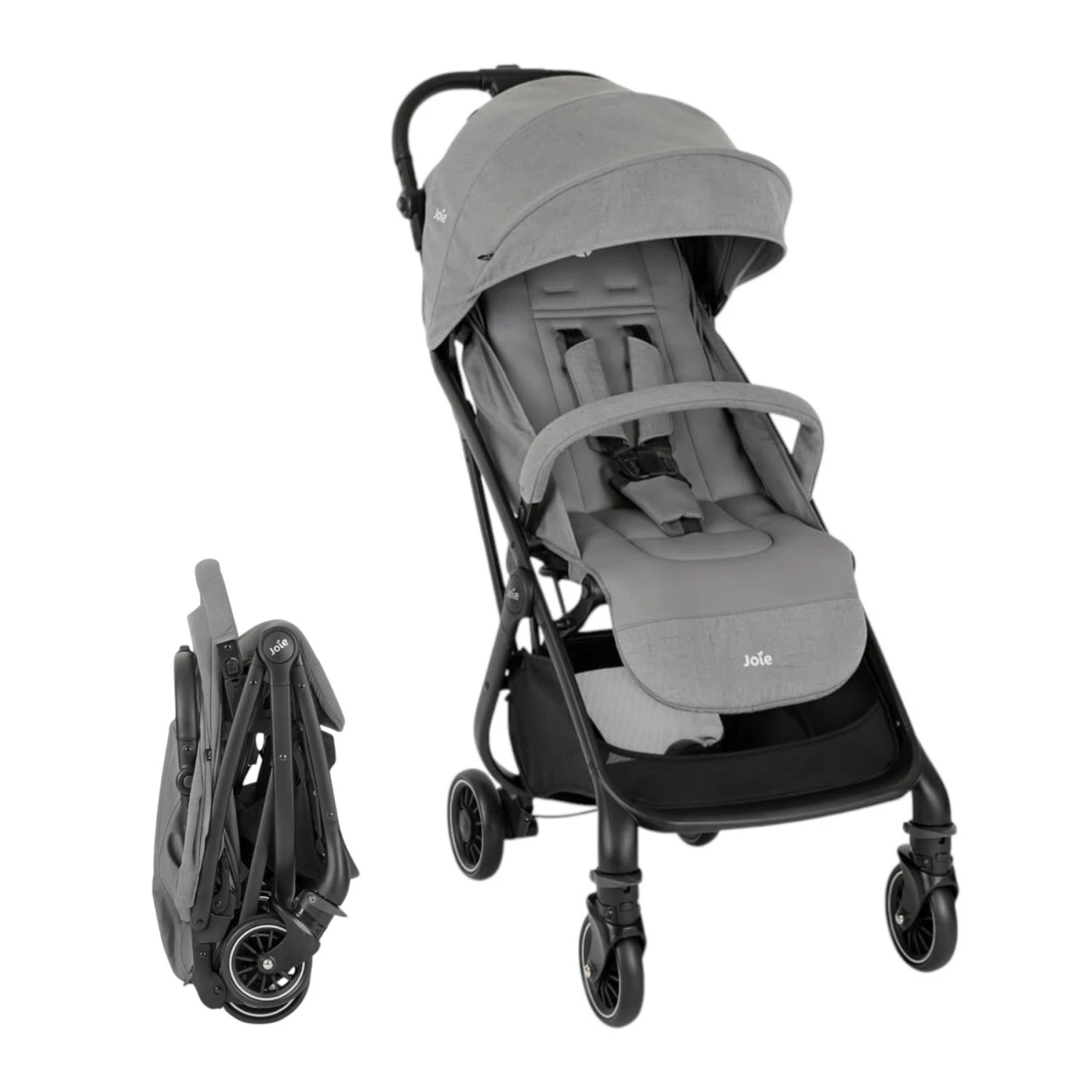 Joie Cochecito Tourist – Ultraliviano y Compacto con Protector de Lluvia y Bolso