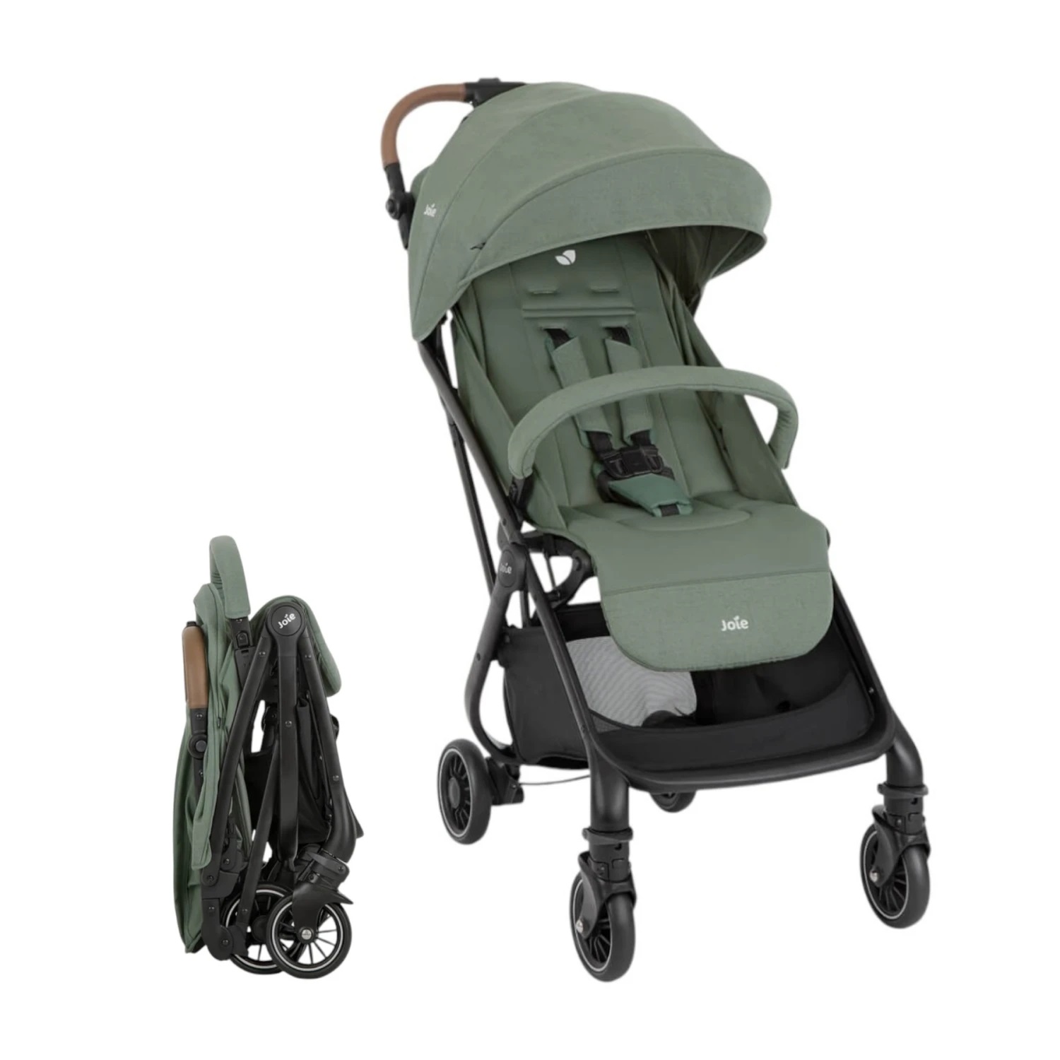 Joie Cochecito Tourist – Ultraliviano y Compacto con Protector de Lluvia y Bolso