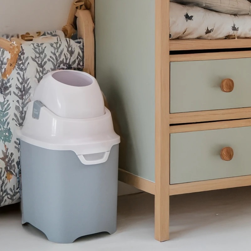 Bebesit Contenedor de Pañales DIAPER CHAMP Gris