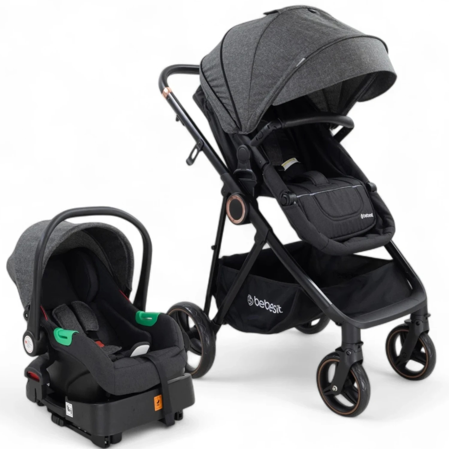 Bebesit Cosmos Deluxe Negro i-size