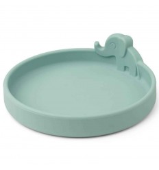 DoneByDeer Plato Silicona Peek-a-Boo Verde