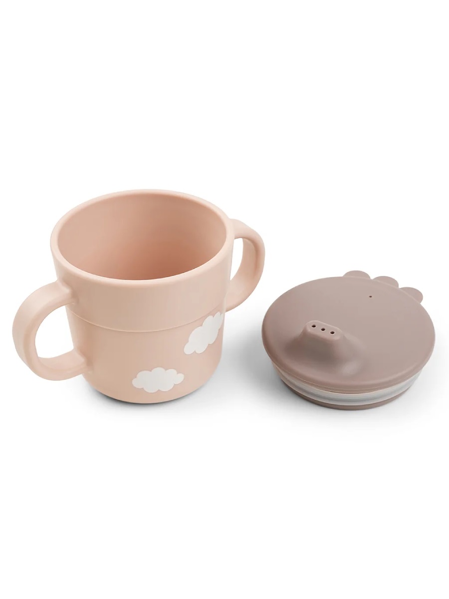 DoneByDeer Primer Set Alimentacion Ventosa Nubes Rosa