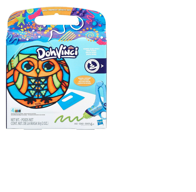 Play Doh DohVinci Efecto en Vidrio (lienzos)