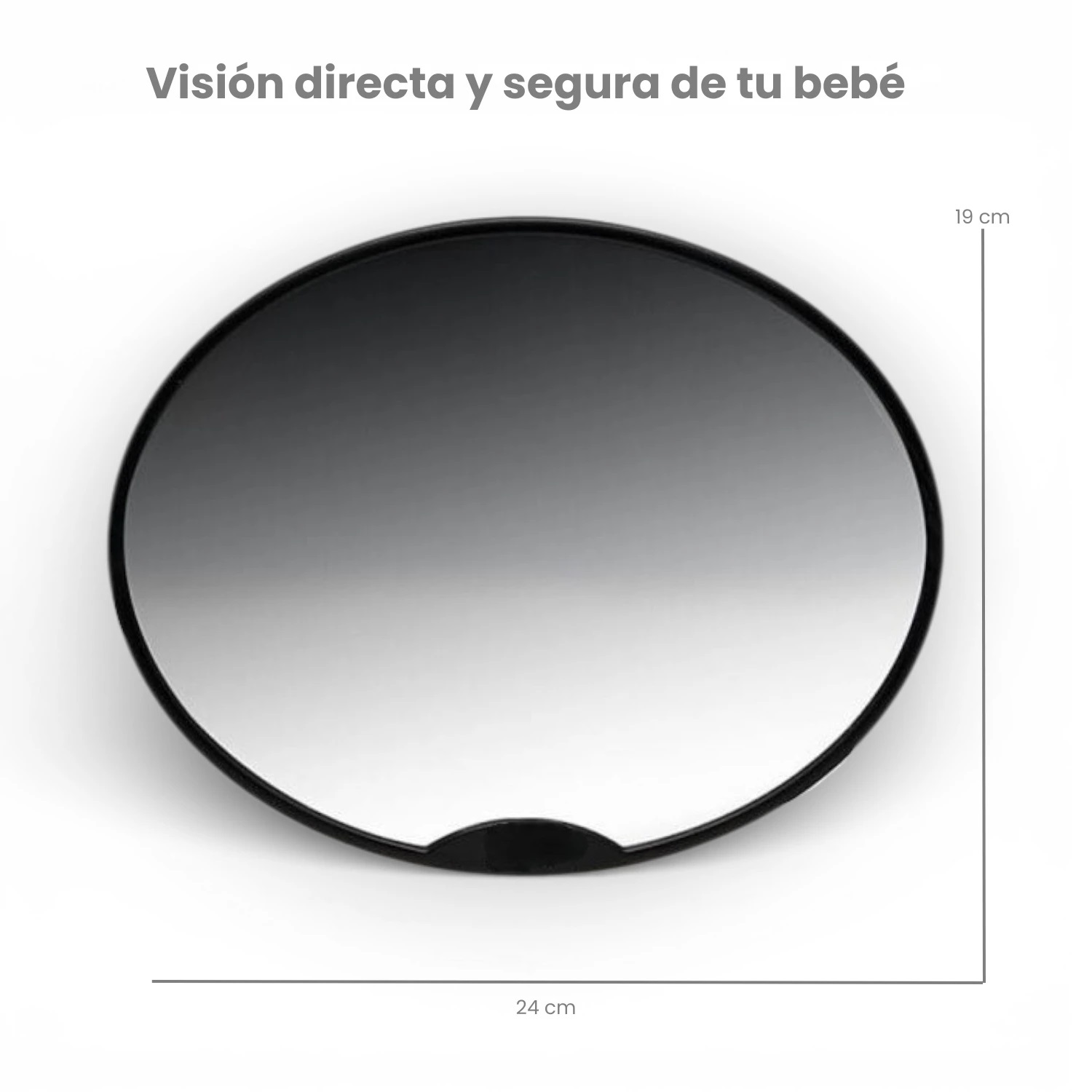 Bebesit Espejo Ovalado Para Retrovisor Universal