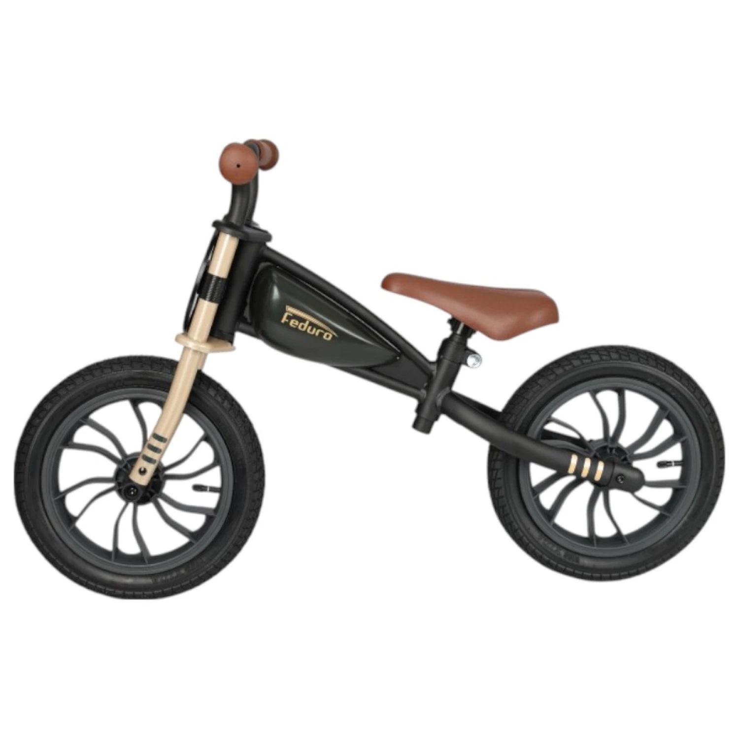 Qplay Bicicleta S/Pedales Feduro Air Super Deluxe Gold