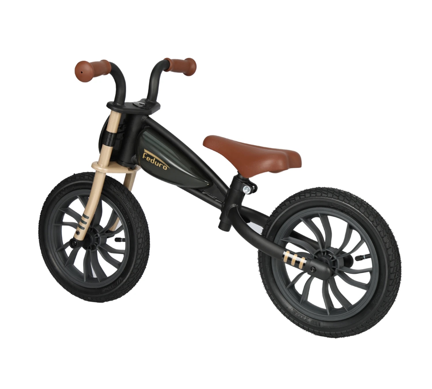 Qplay Bicicleta S/Pedales Feduro Air Super Deluxe Gold