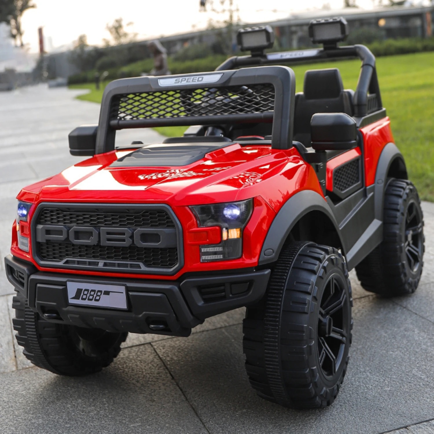 Bebesit Jeep Pick Up 12V 2 Motores Roja