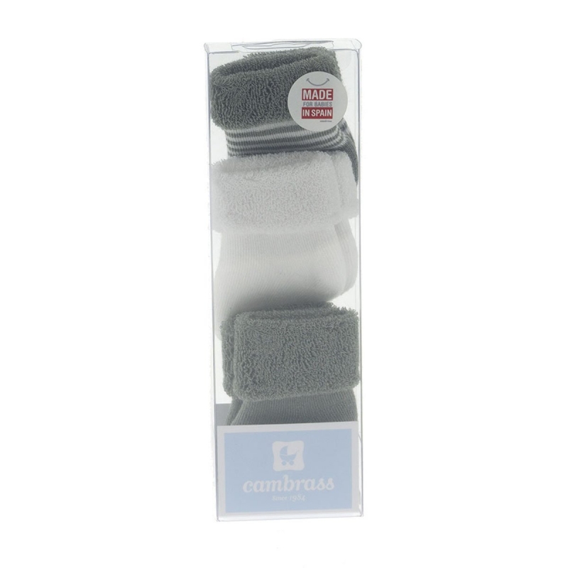 Cambrass Medias Algodón 3pk Gris