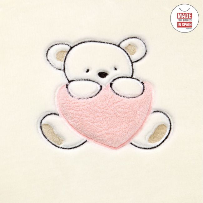 Cambrass Manta Bordada 110x140 Polar celeste
