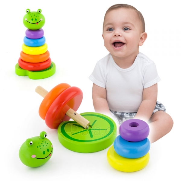 juego  apilable Mun Frog Stacker viga