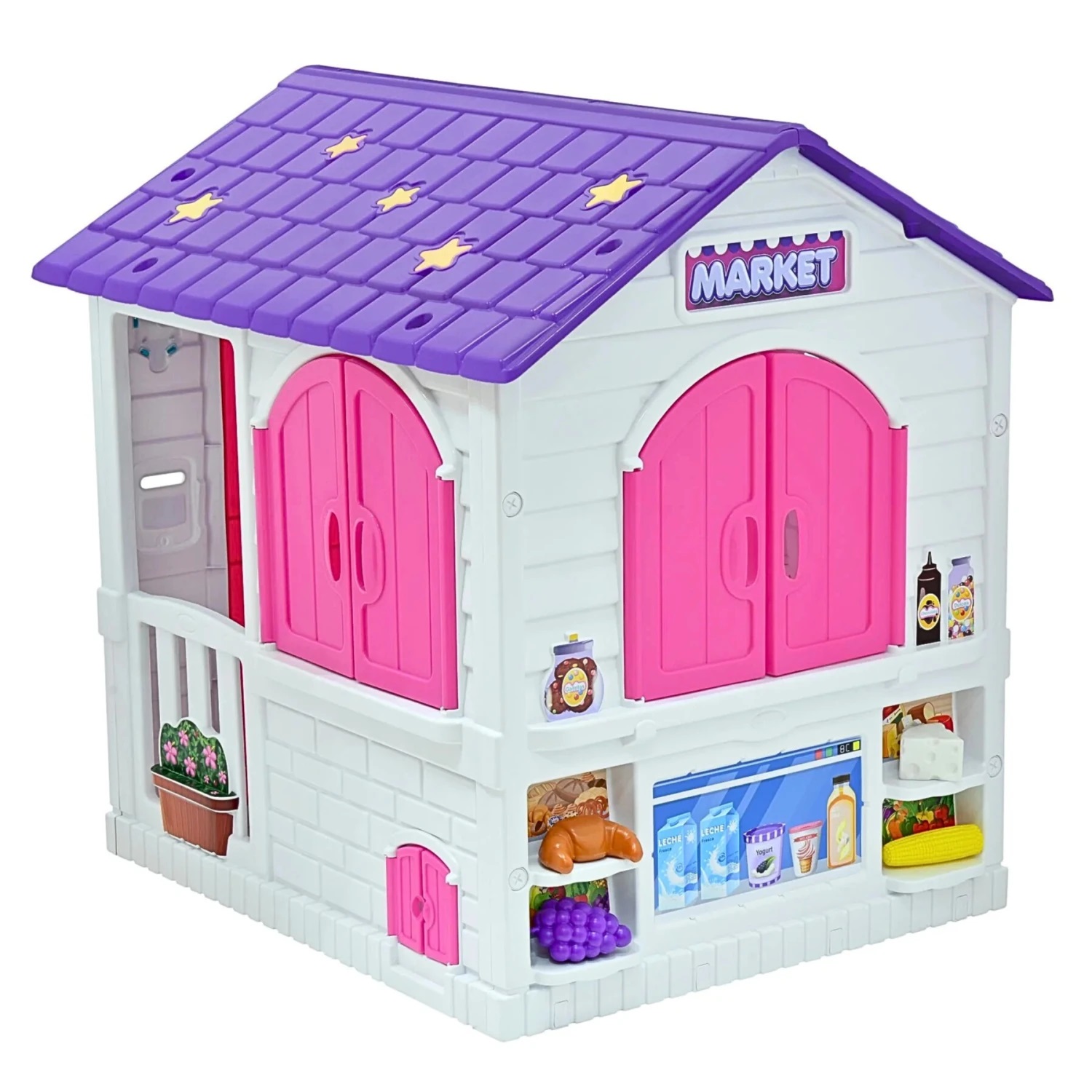 Playhouse 2 en 1, Casita y Supermercado