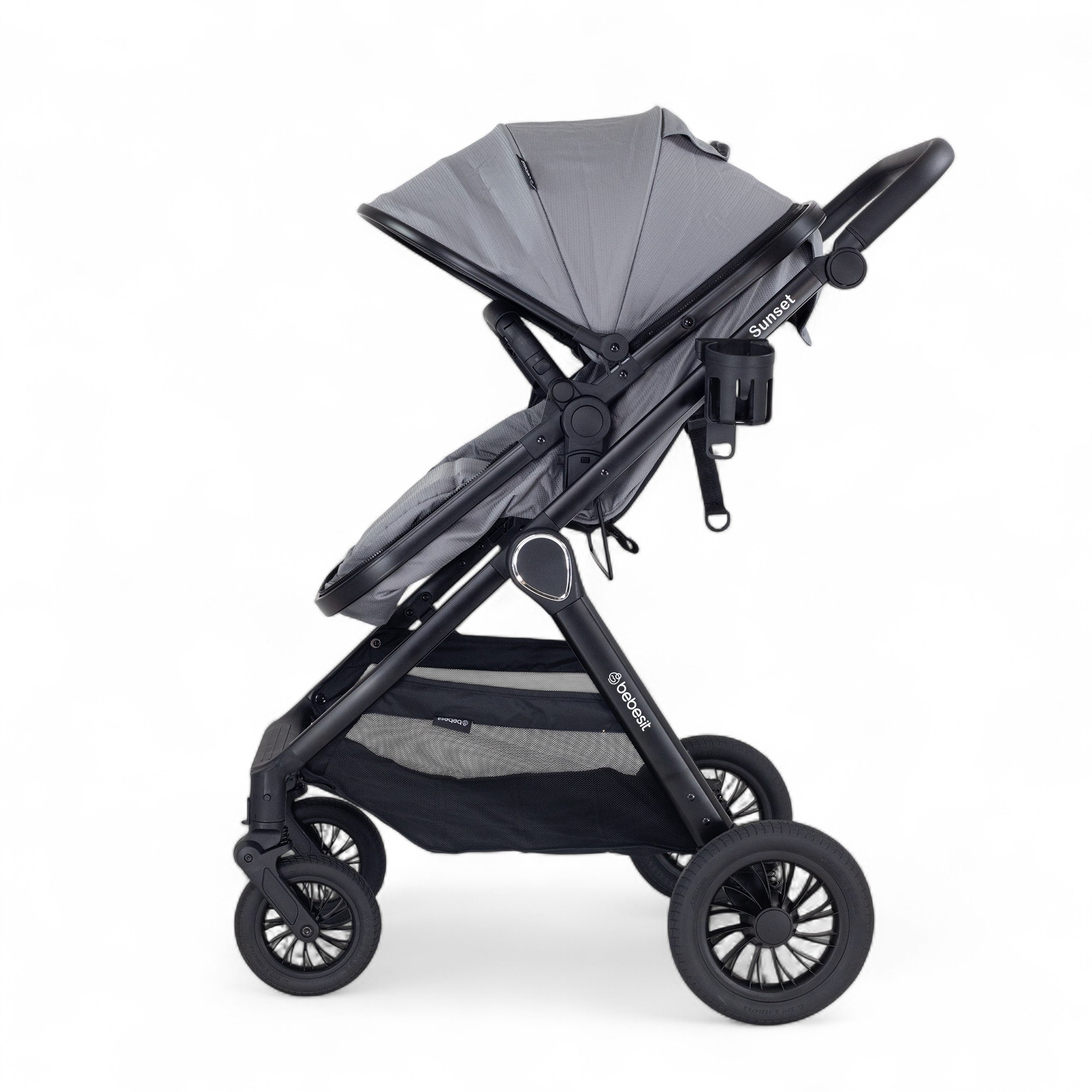 BEBESIT SUNSET TS con Baby Silla y Base gris  Isofix