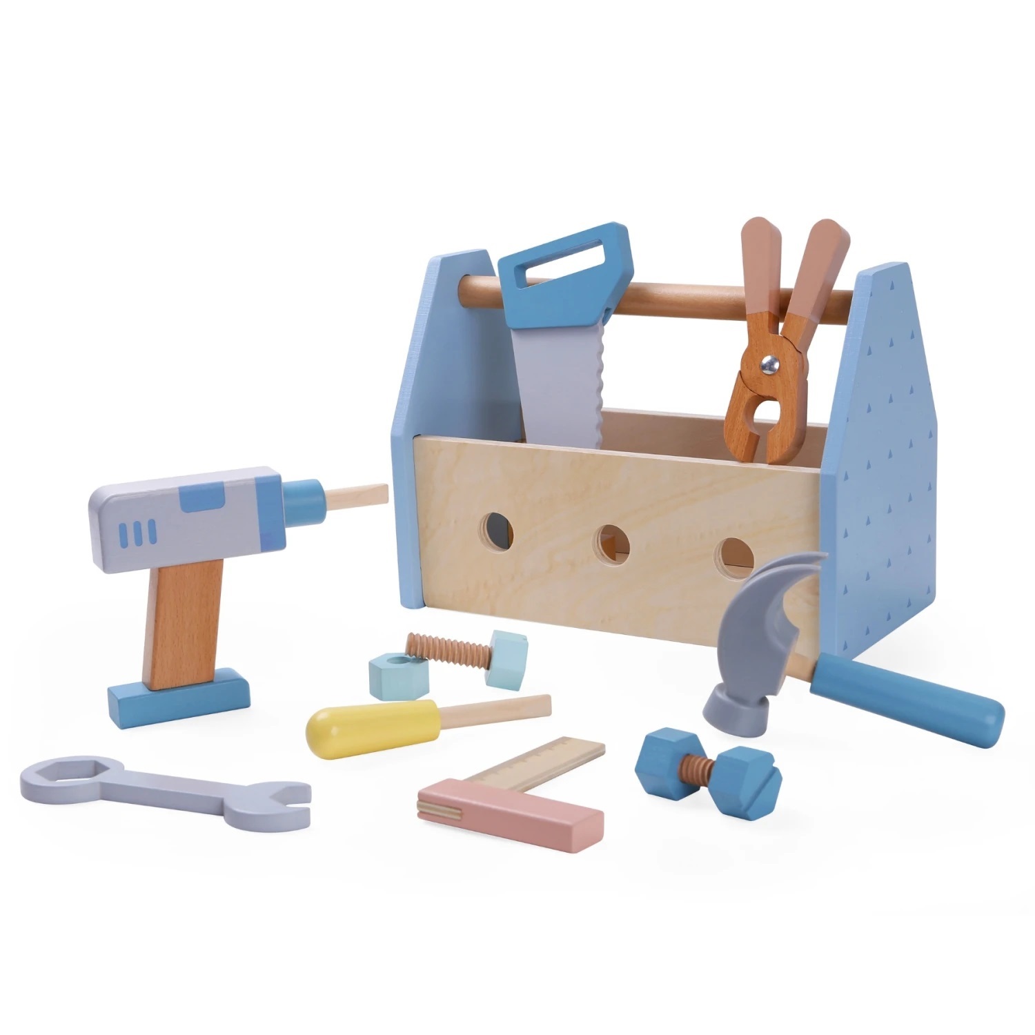 Edu Fun Set de Herramientas de Madera 12 Piezas