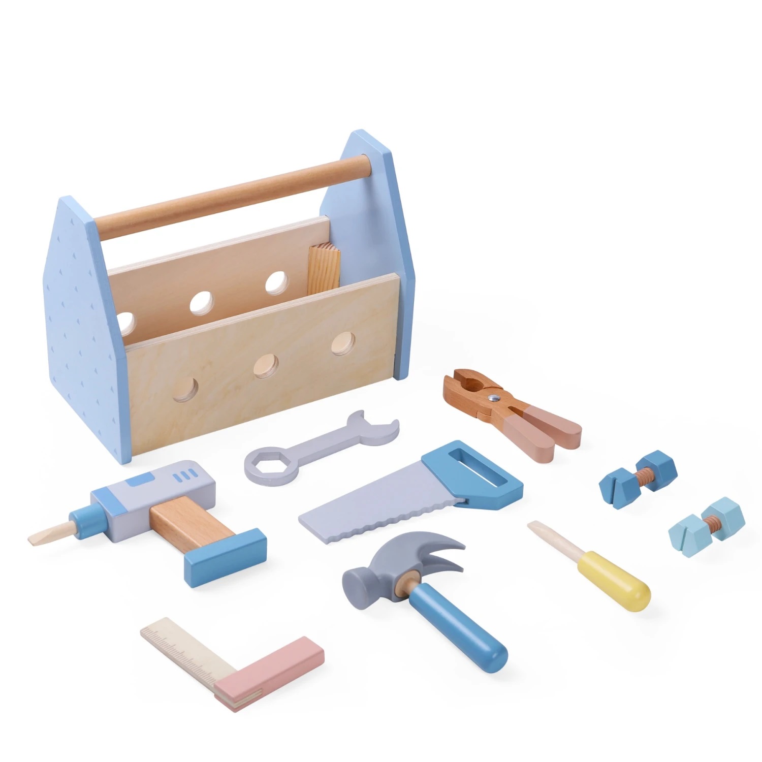 Edu Fun Set de Herramientas de Madera 12 Piezas