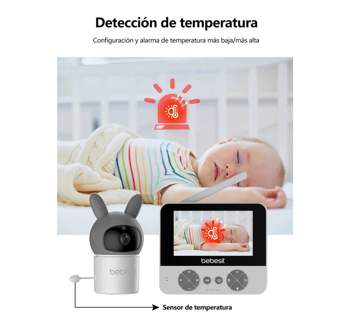 Bebesit Smart Guard PRO 2.0 Video Monitor con Camara