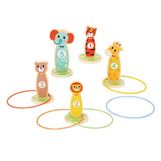 Tooky Toy Ring Toss Juego de Madera