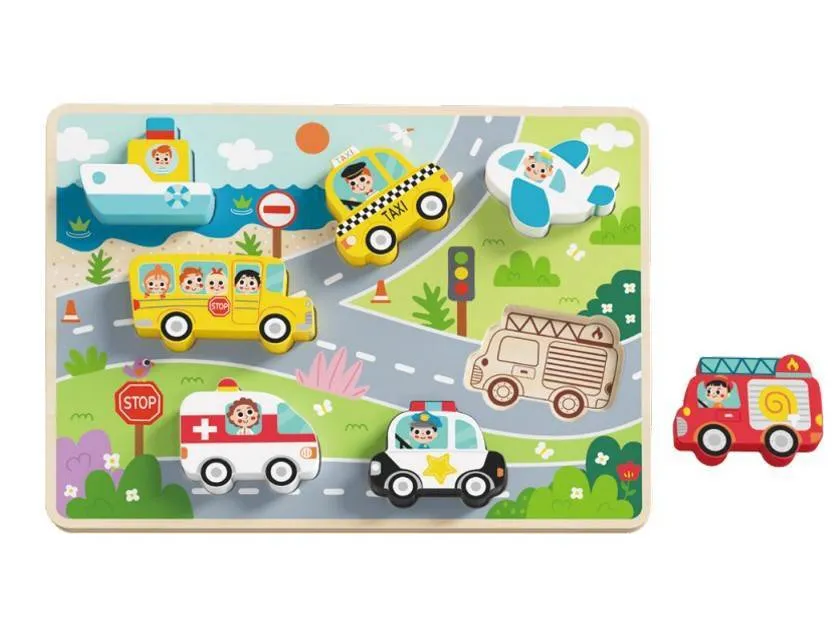 Tooky Toy Puzzle de Transportes