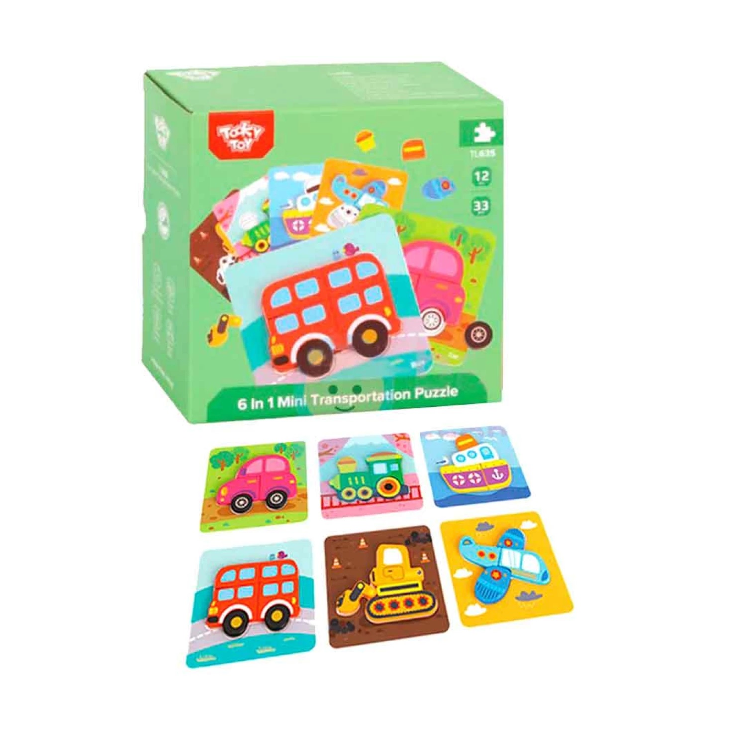 Tooky Toy PUZZLE TRANSPORTES