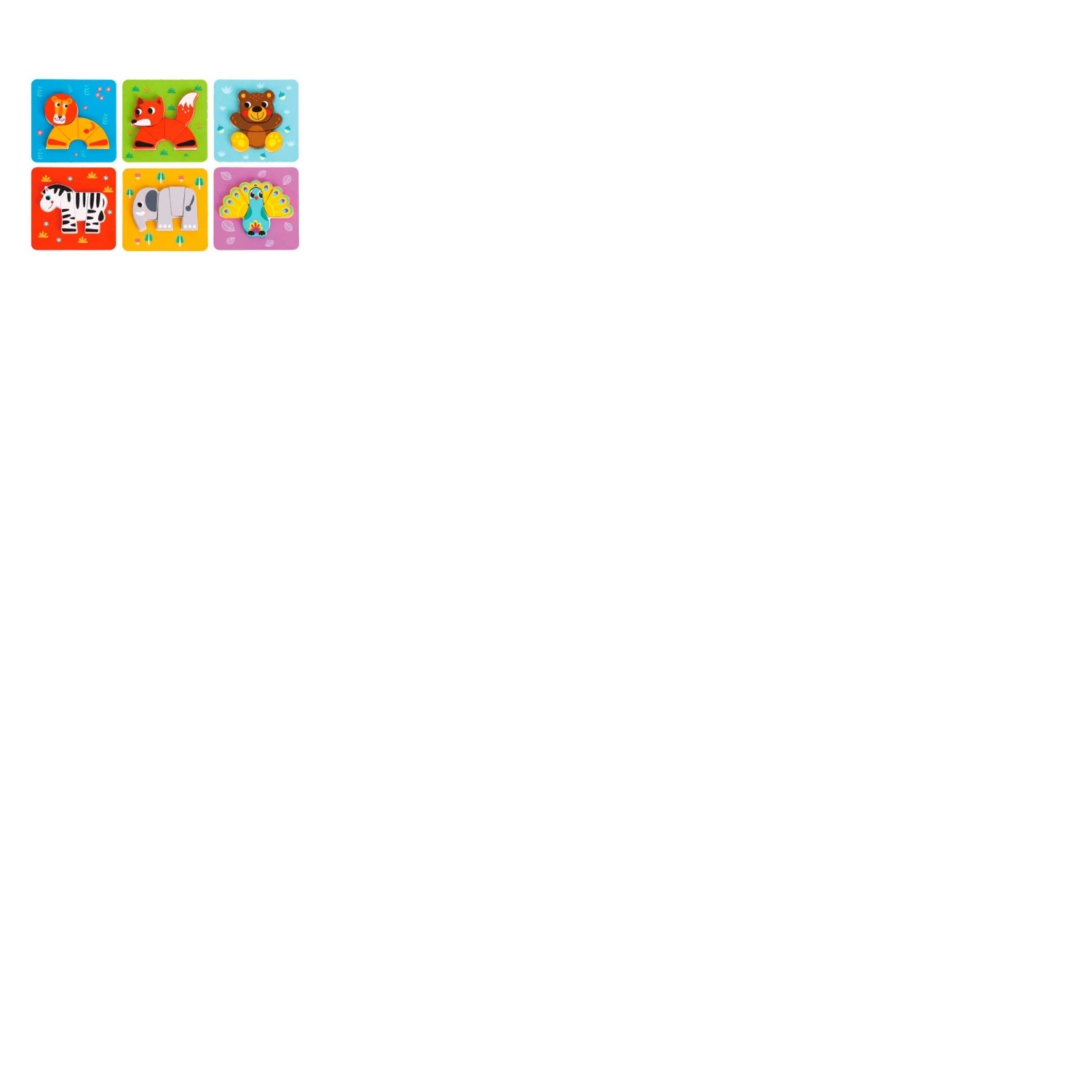Tooky Toy Puzzle Animales 6en1